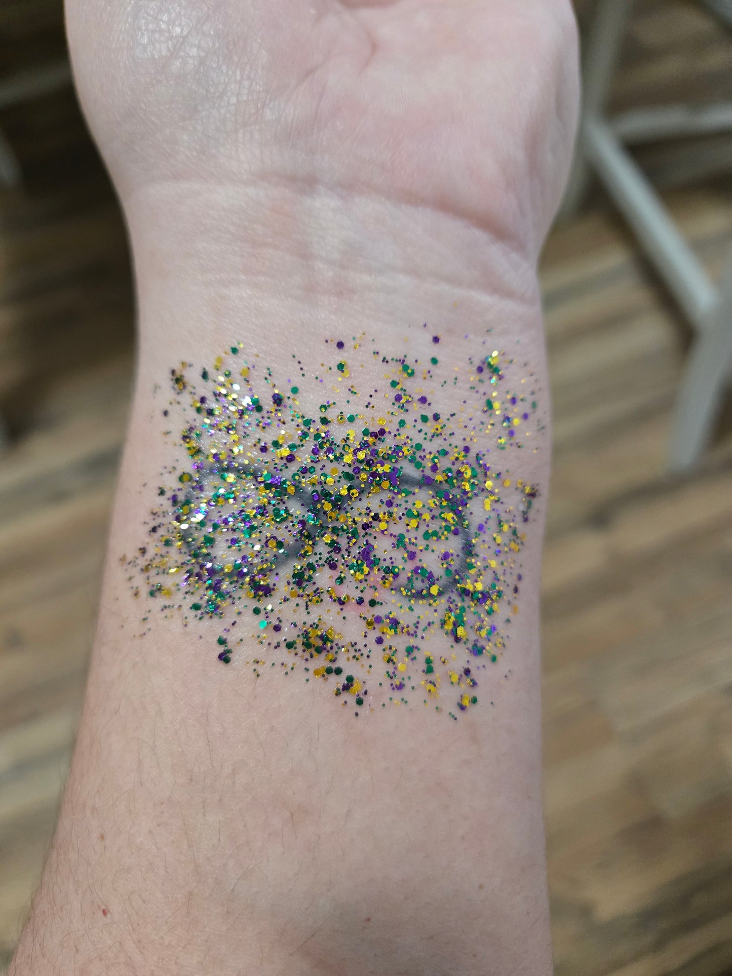 Mardi Gras Face Glitter