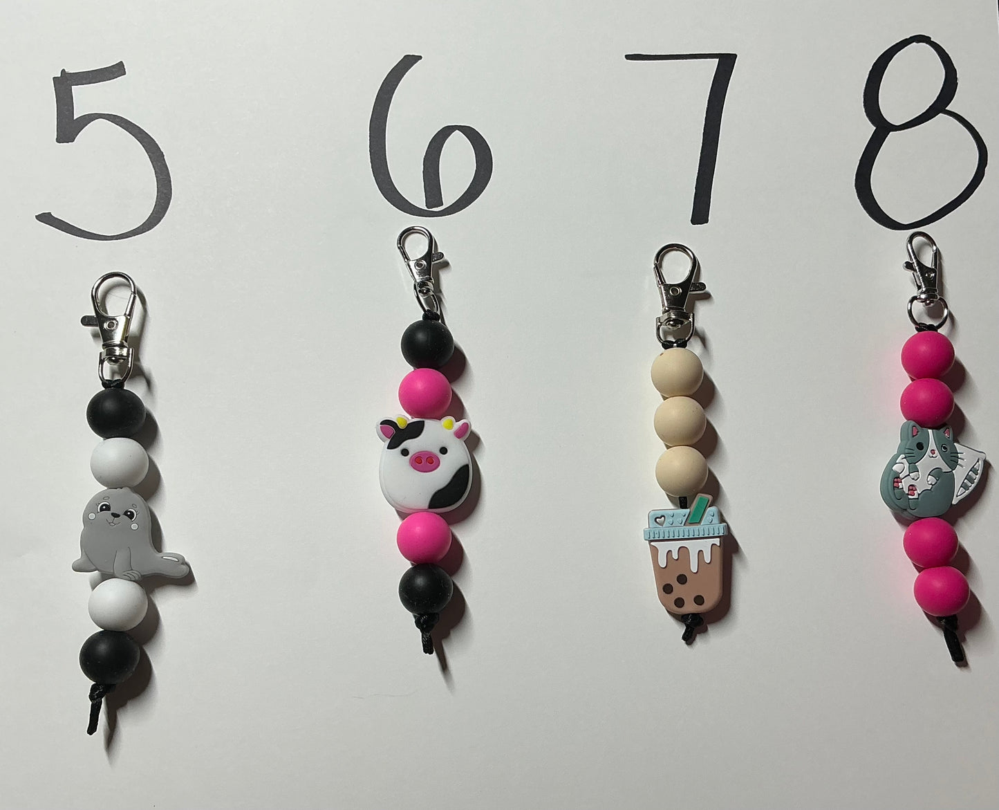 Character Zipper Charms