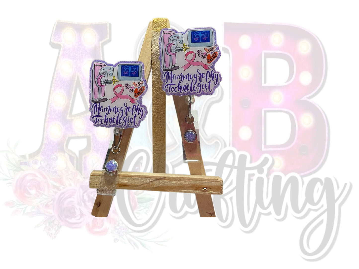 Mammo Technolgist Badge Reel Multiple Options
