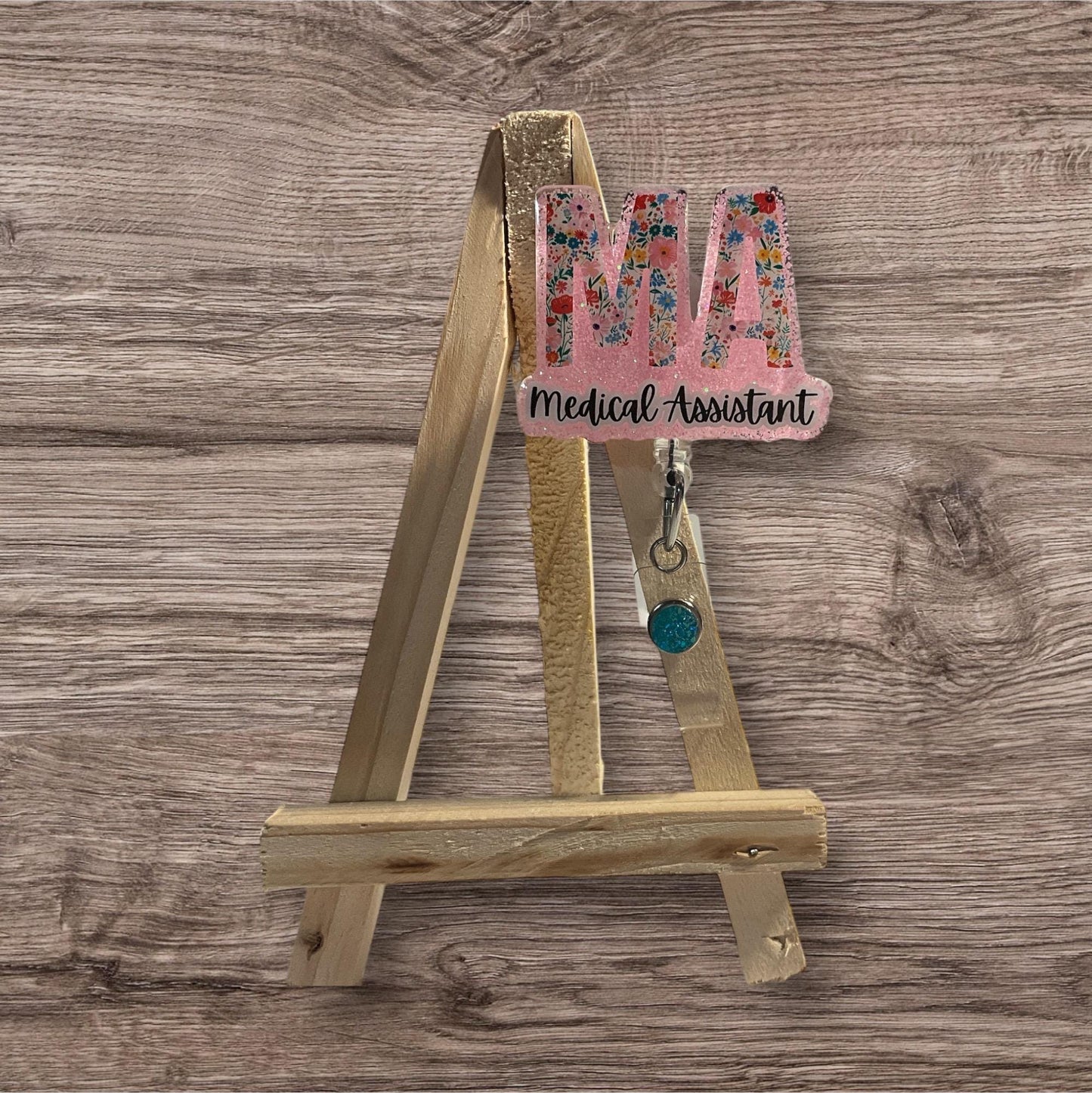 MA Floral Letters Badge Reel