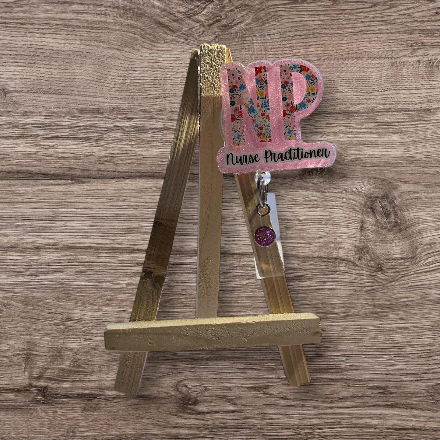 NP Floral Letters Badge Reel