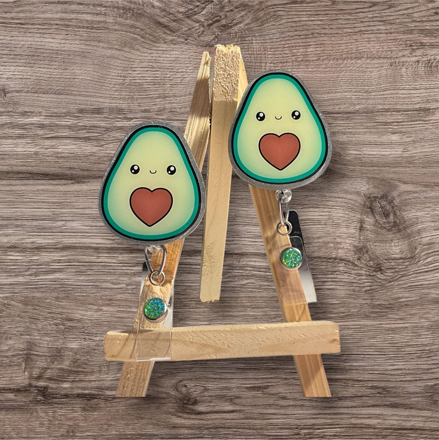 Cute Avocado Badge Reel