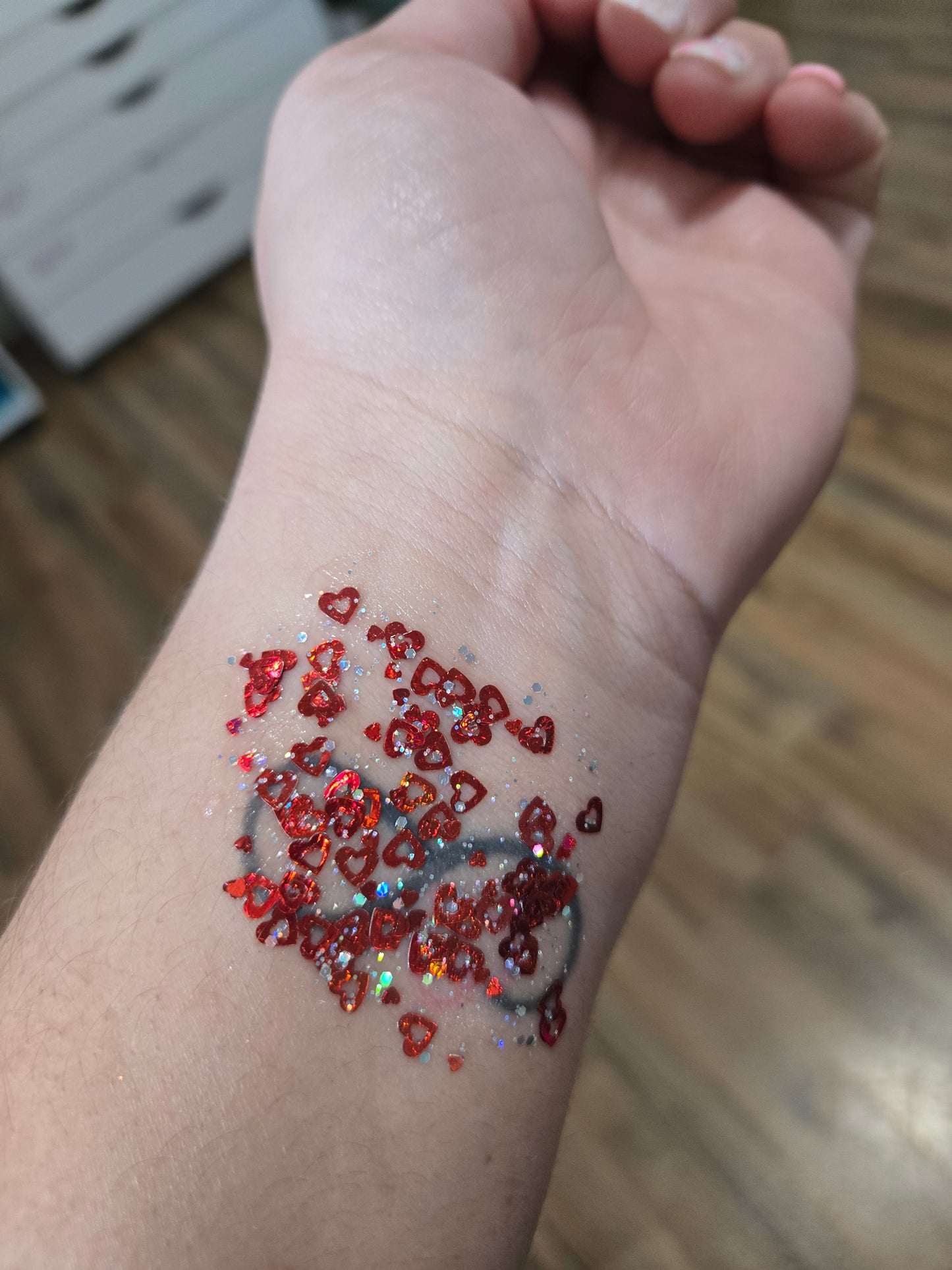 Valentines Face Glitter