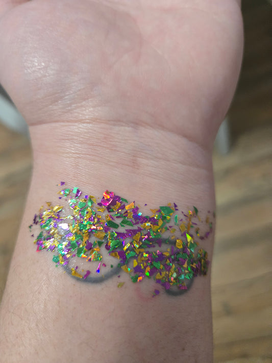 Mardi Gras Face Glitter