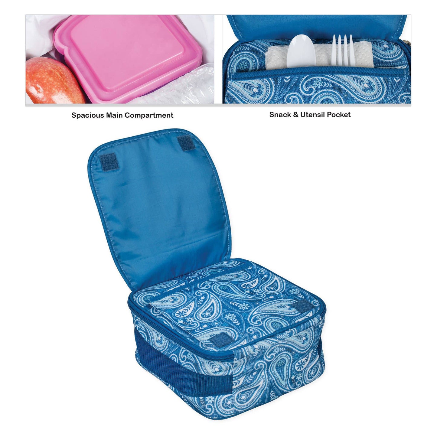 Blue Paisley Lunchbag