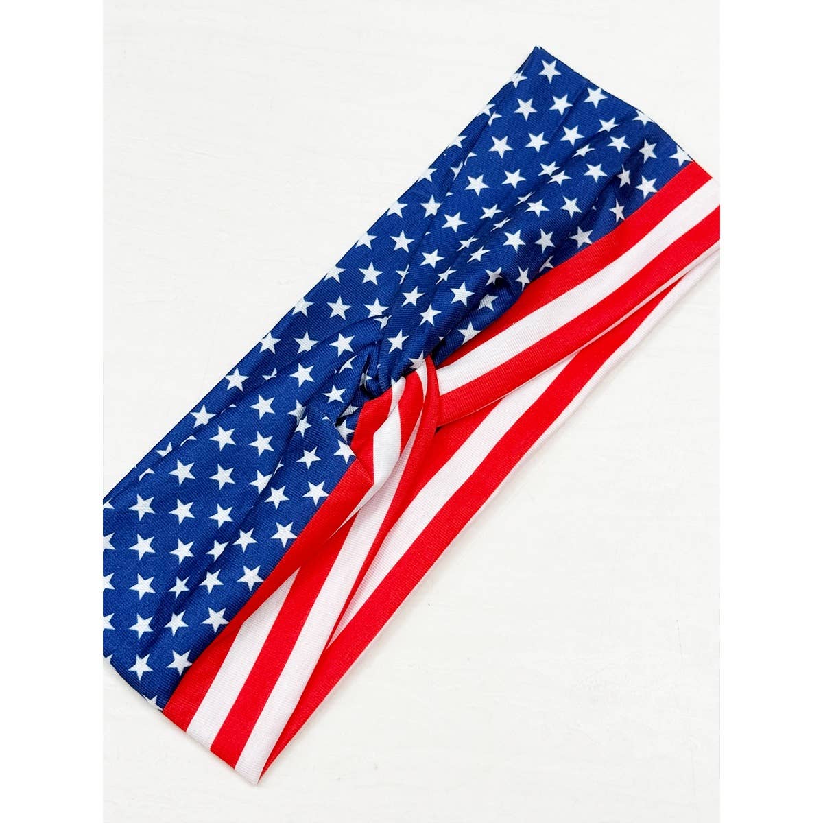 USA Flag American Patriotic Twisted  Head wrap