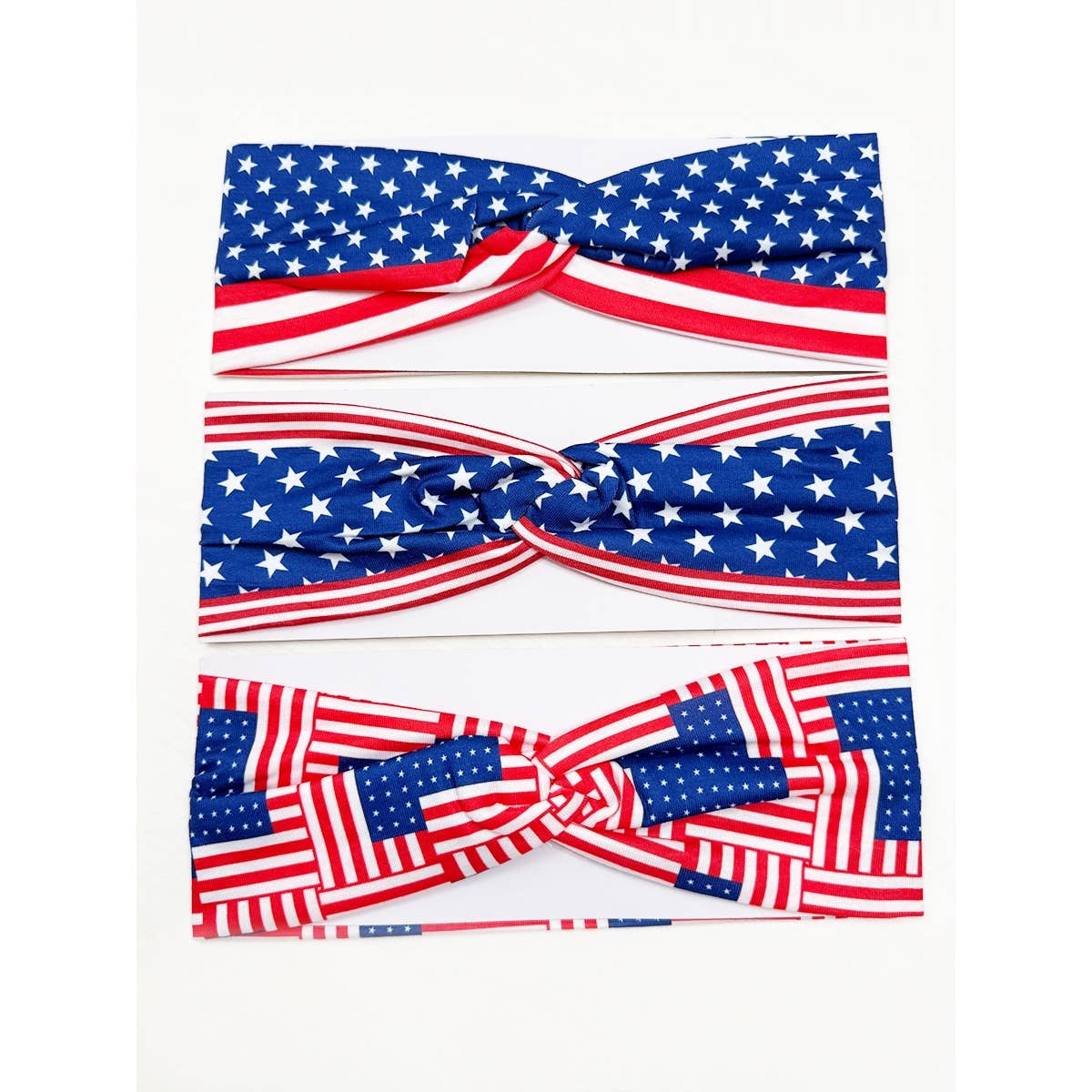 USA Flag American Patriotic Twisted  Head wrap