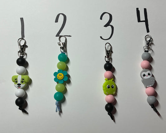 Character Zipper Charms