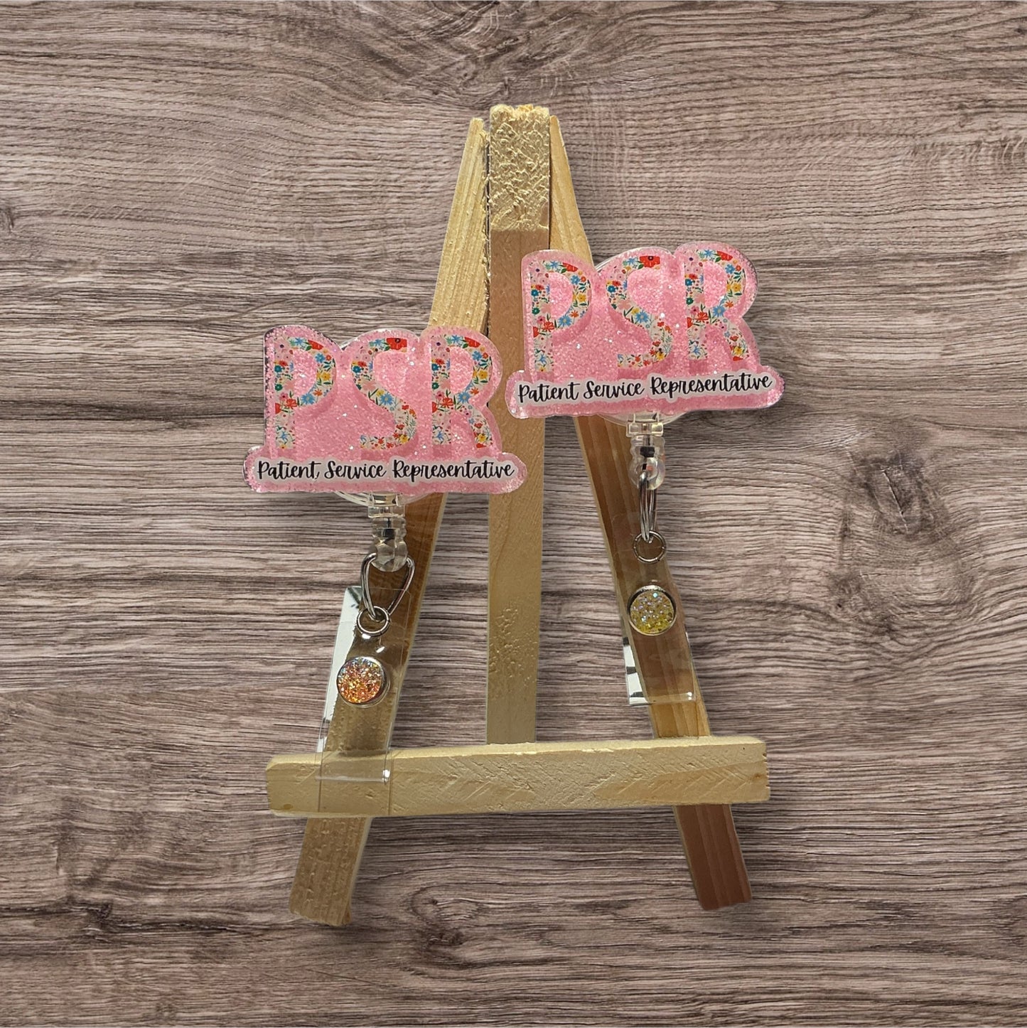 PSR Floral Letters Badge Reel