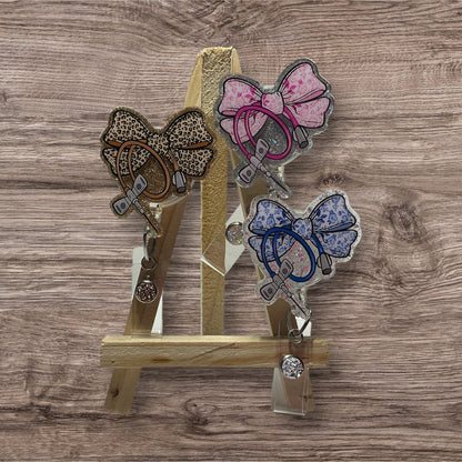 Butterfly Needle Bow Badge Reel