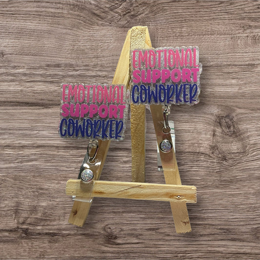 Emotional Support Coworker Badge Reel