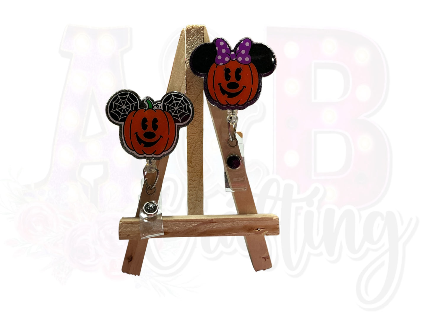 Mouse Pumpkin Badge Reel