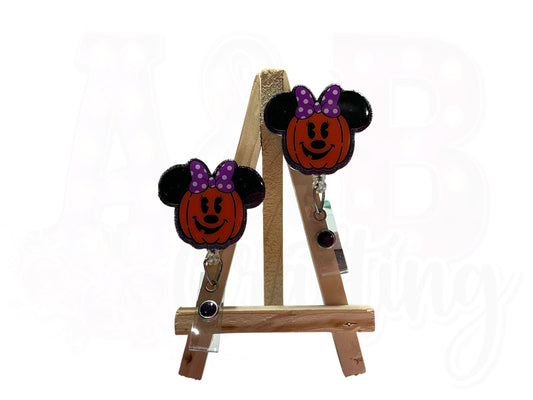 Mouse Pumpkin Badge Reel
