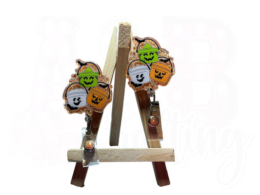 Halloween Buckets Badge Reel