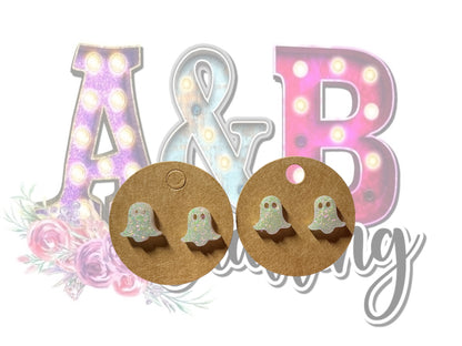 Halloween Resin Earring Studs