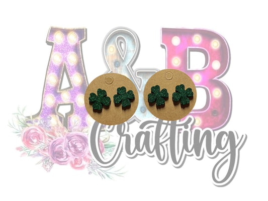 Resin Clover Earrings