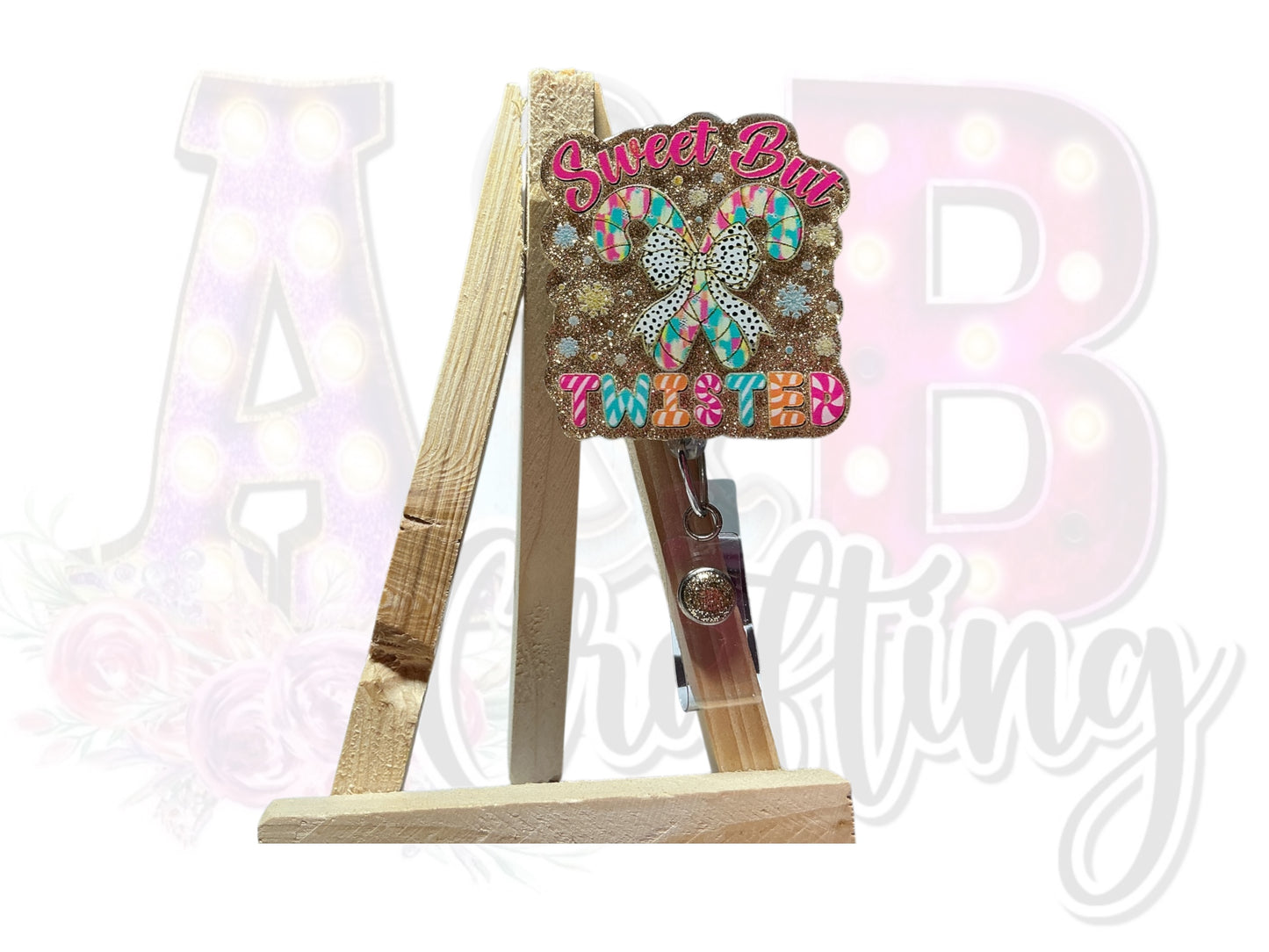 Sweet but Twisted Badge Reel