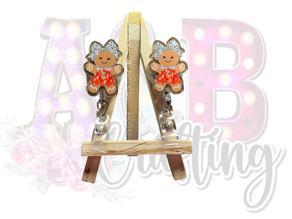 Gingerbread Girls Badge Reel (multiple options)