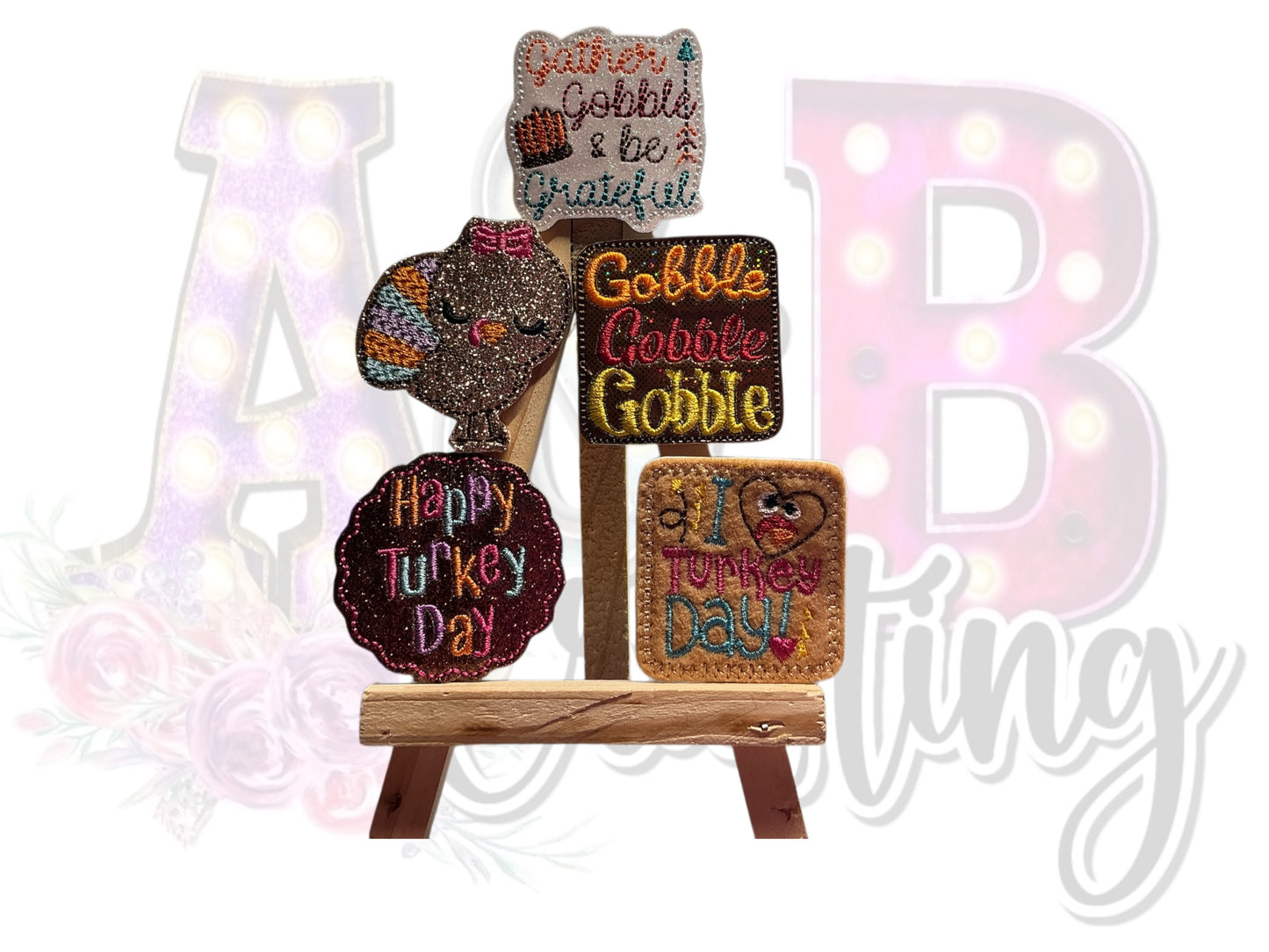 Thanksgiving Feltie Badge Reels