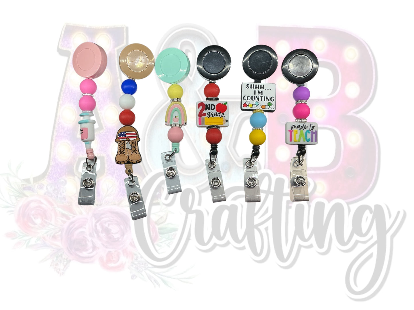 Beaded Badge Reel
