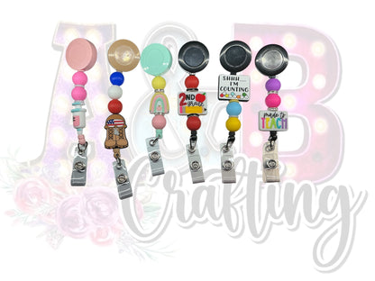 Beaded Badge Reel