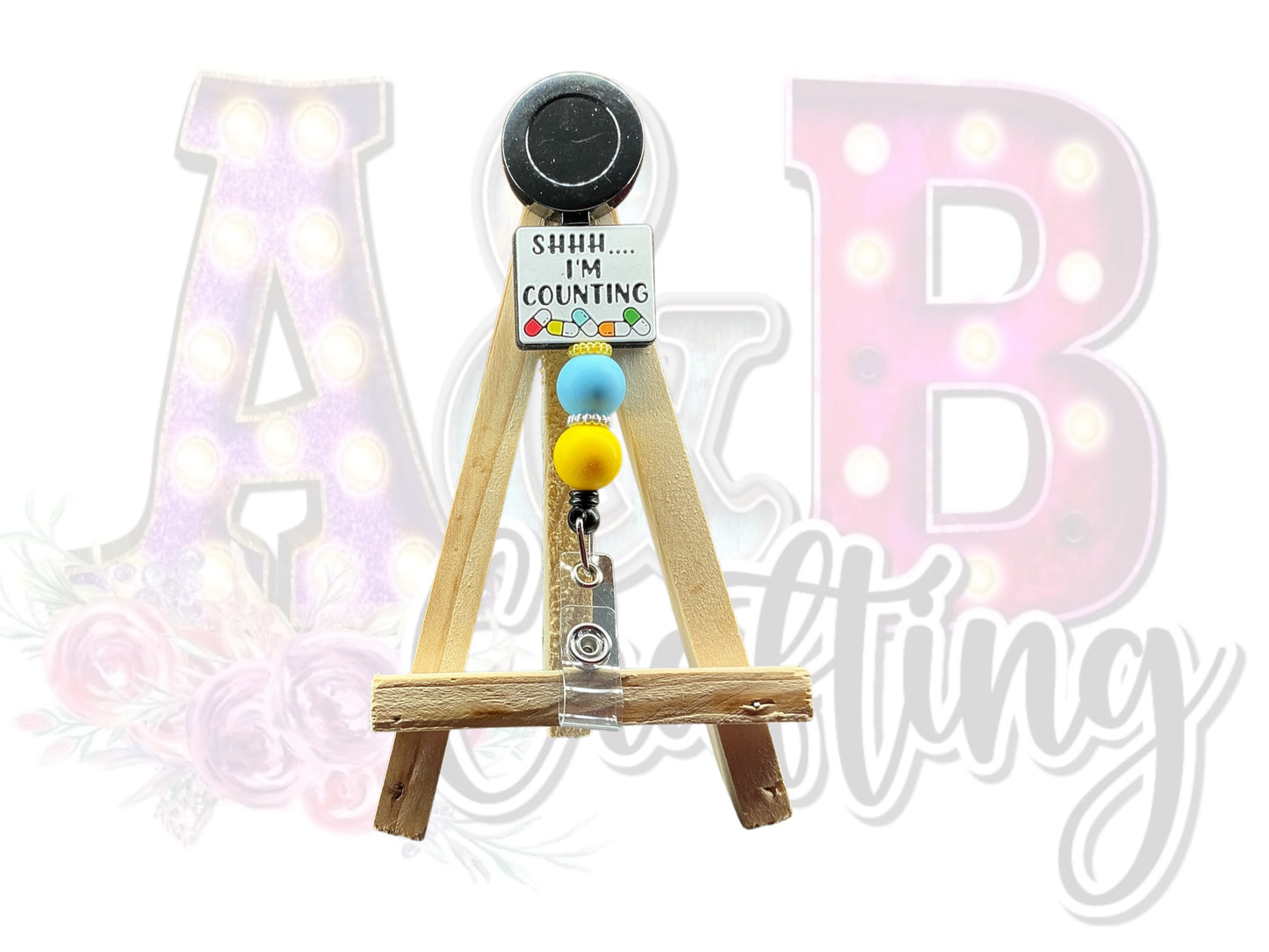 Beaded Badge Reel