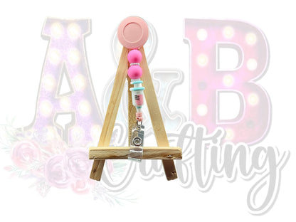 Beaded Badge Reel