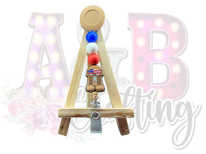 Beaded Badge Reel