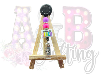 Beaded Badge Reel