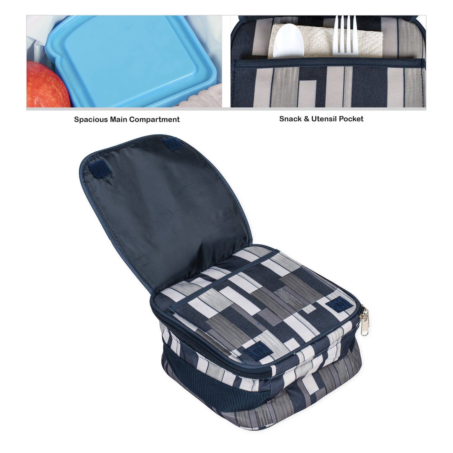 Space Gray & Navy Lunchbag