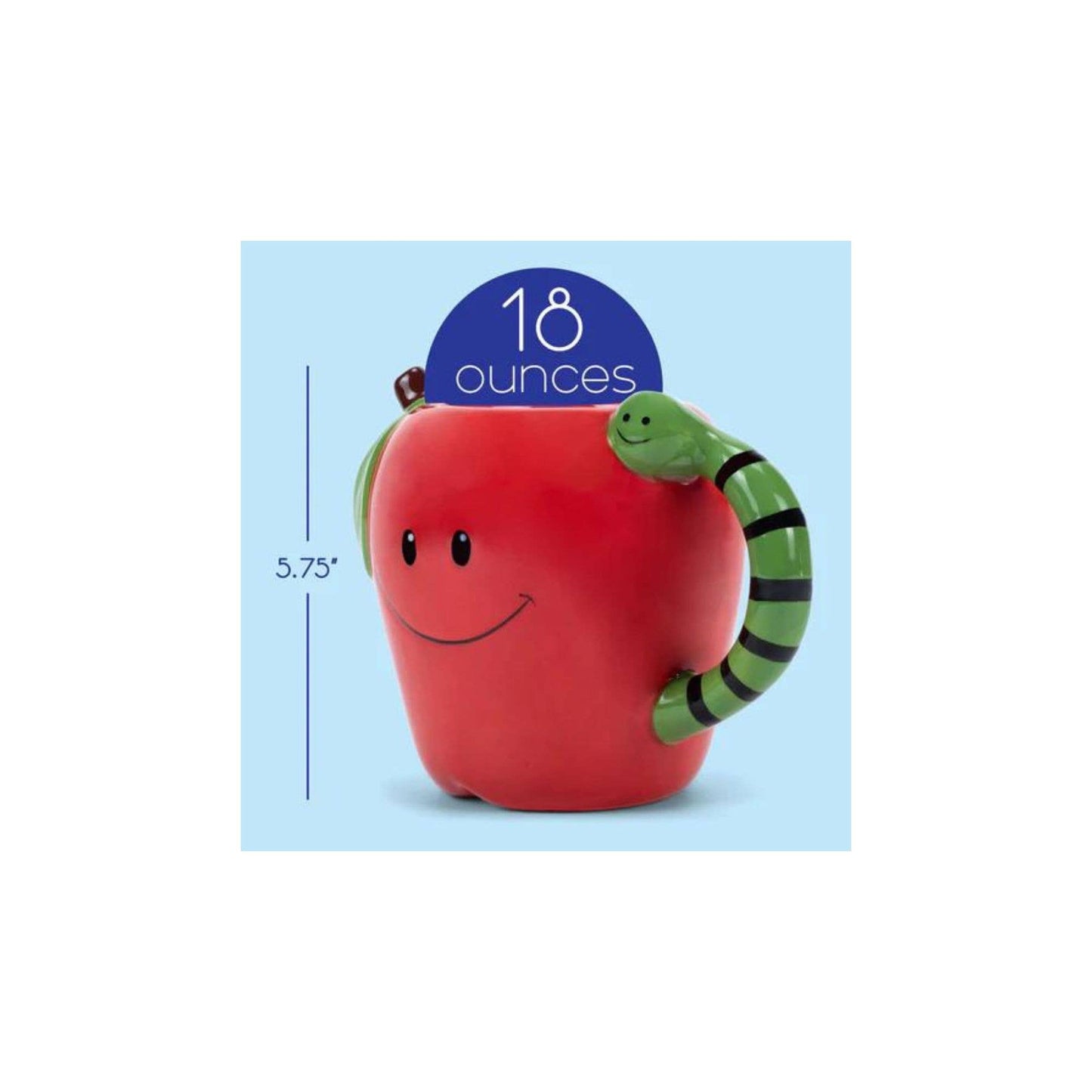 Character Mug Apple Bookworm 20 Ounce