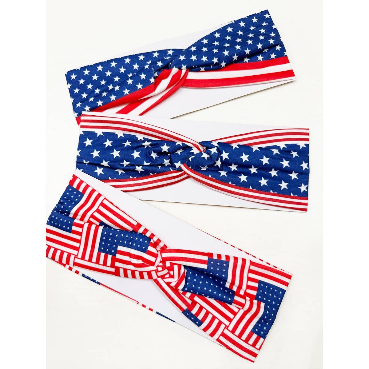 USA Flag American Patriotic Twisted  Head wrap