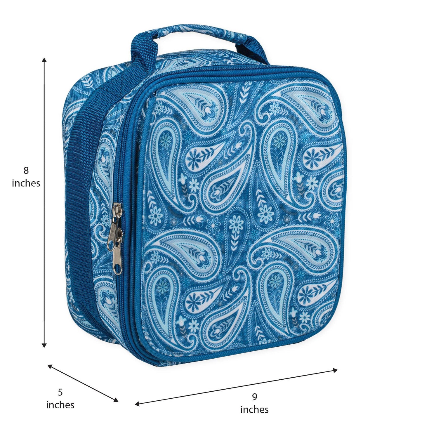 Blue Paisley Lunchbag