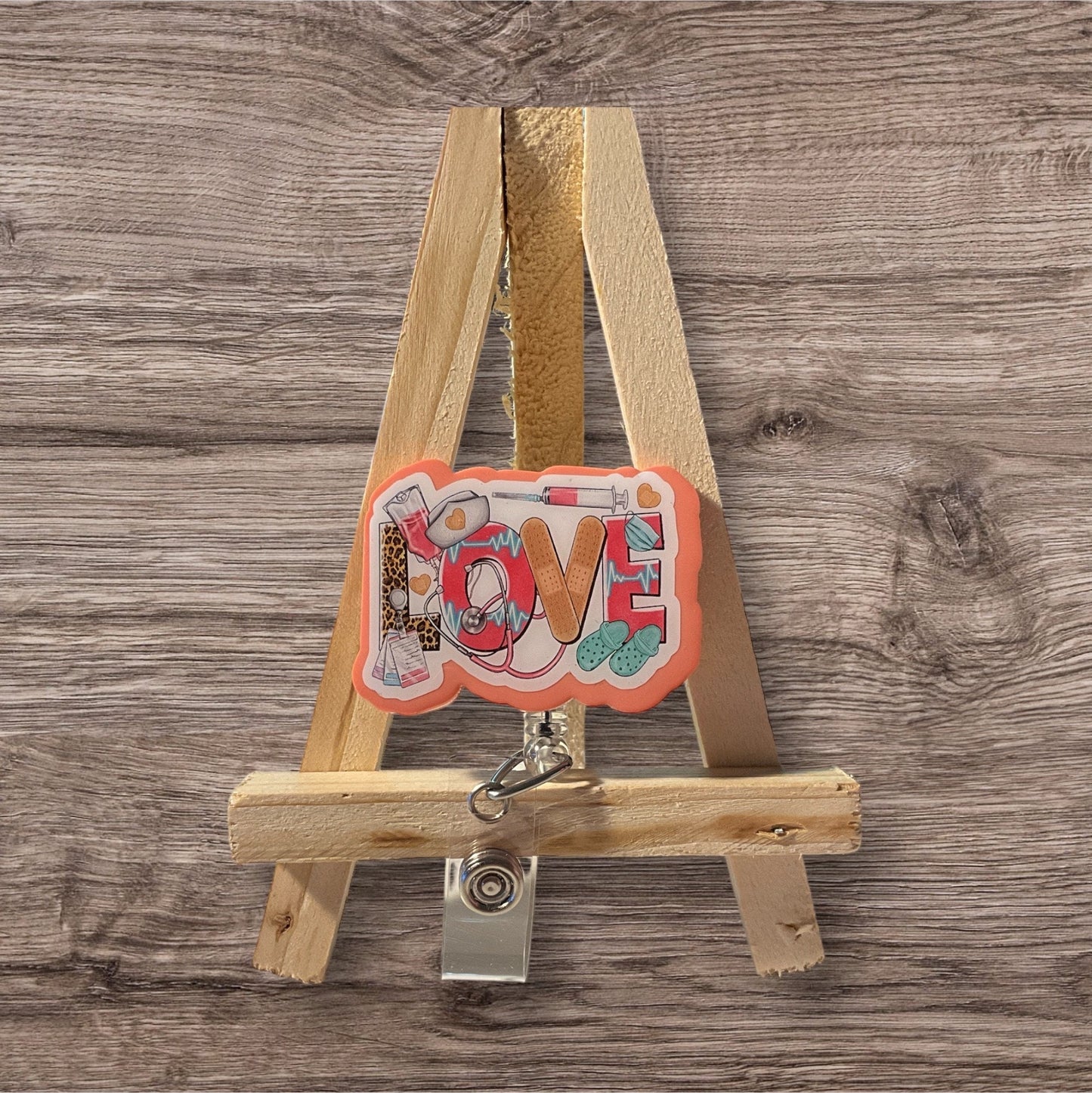 Love Medical Badge Reel