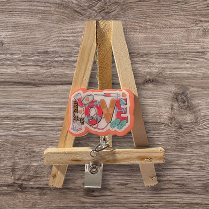 Love Medical Badge Reel