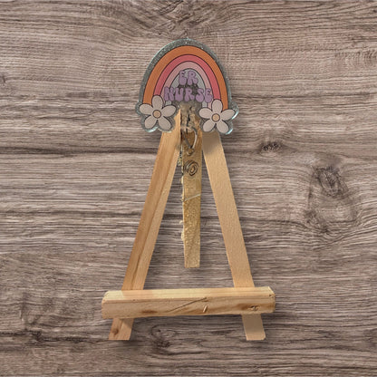 ER Nurse Rainbow Badge Reel