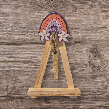 ER Nurse Rainbow Badge Reel