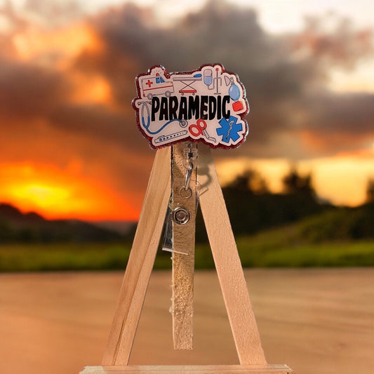 Paramedic Badge Reel