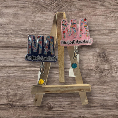 MA Floral Letters Badge Reel