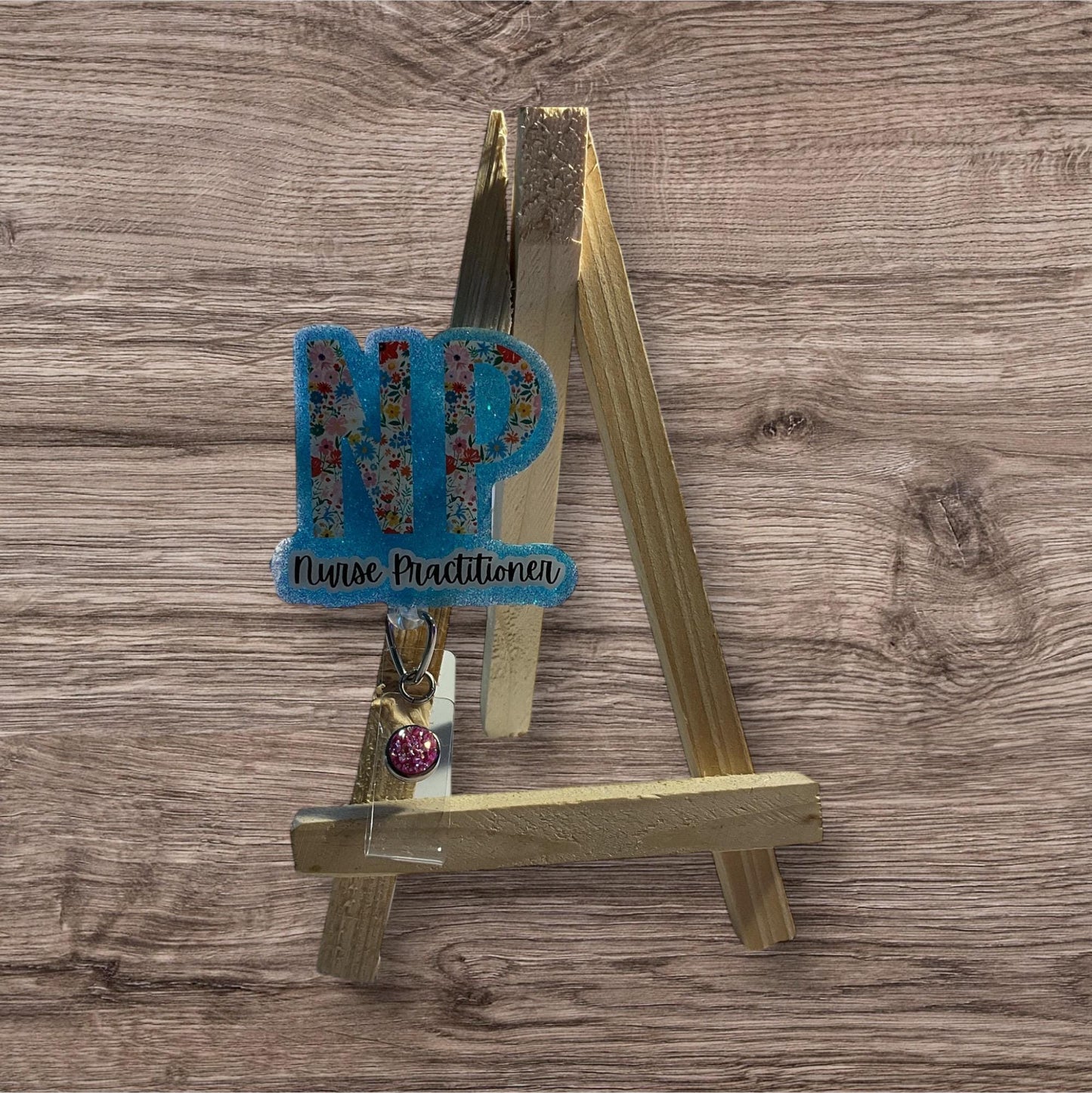 NP Floral Letters Badge Reel