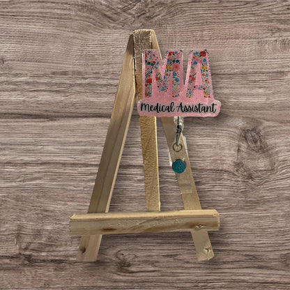 MA Floral Letters Badge Reel