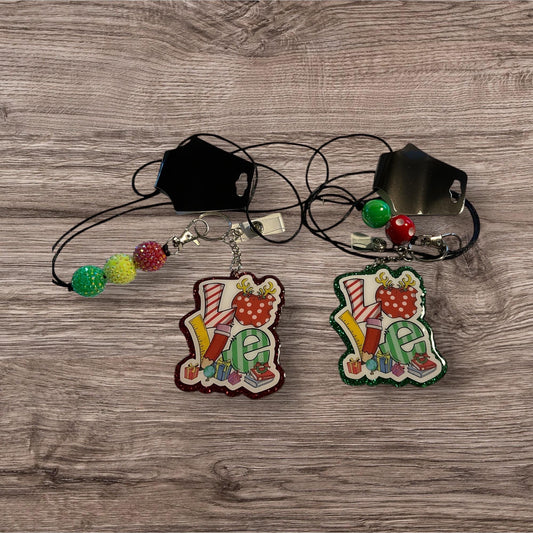 Love Teacher Christmas Lanyard