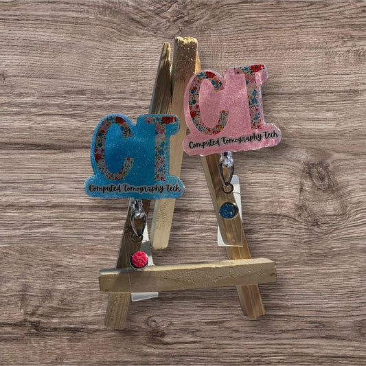 CT Floral Letters Badge Reel