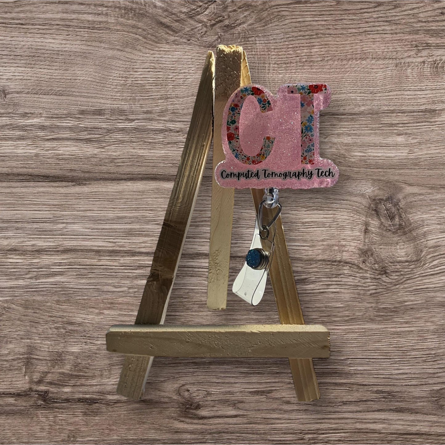 CT Floral Letters Badge Reel
