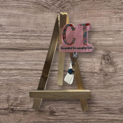 CT Floral Letters Badge Reel