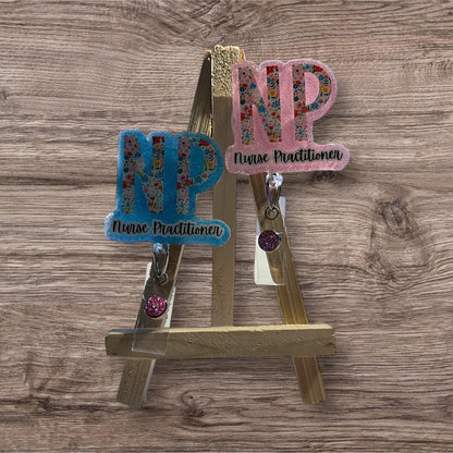 NP Floral Letters Badge Reel