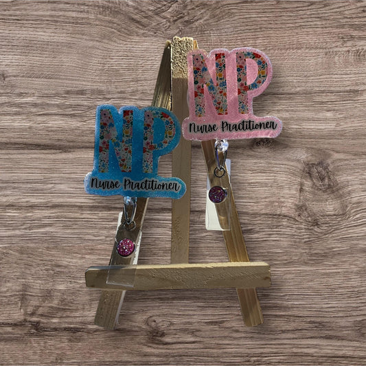NP Floral Letters Badge Reel