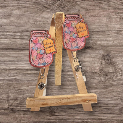 Conversation Heart Badge Reel