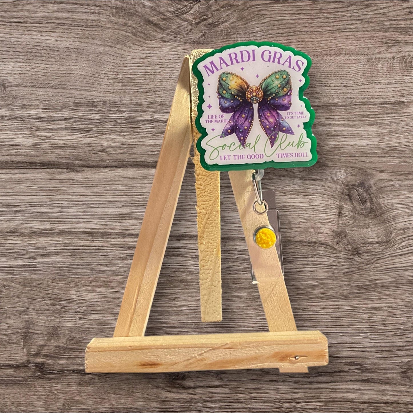 Mardi Gras Social Club Coquette Badge Reel