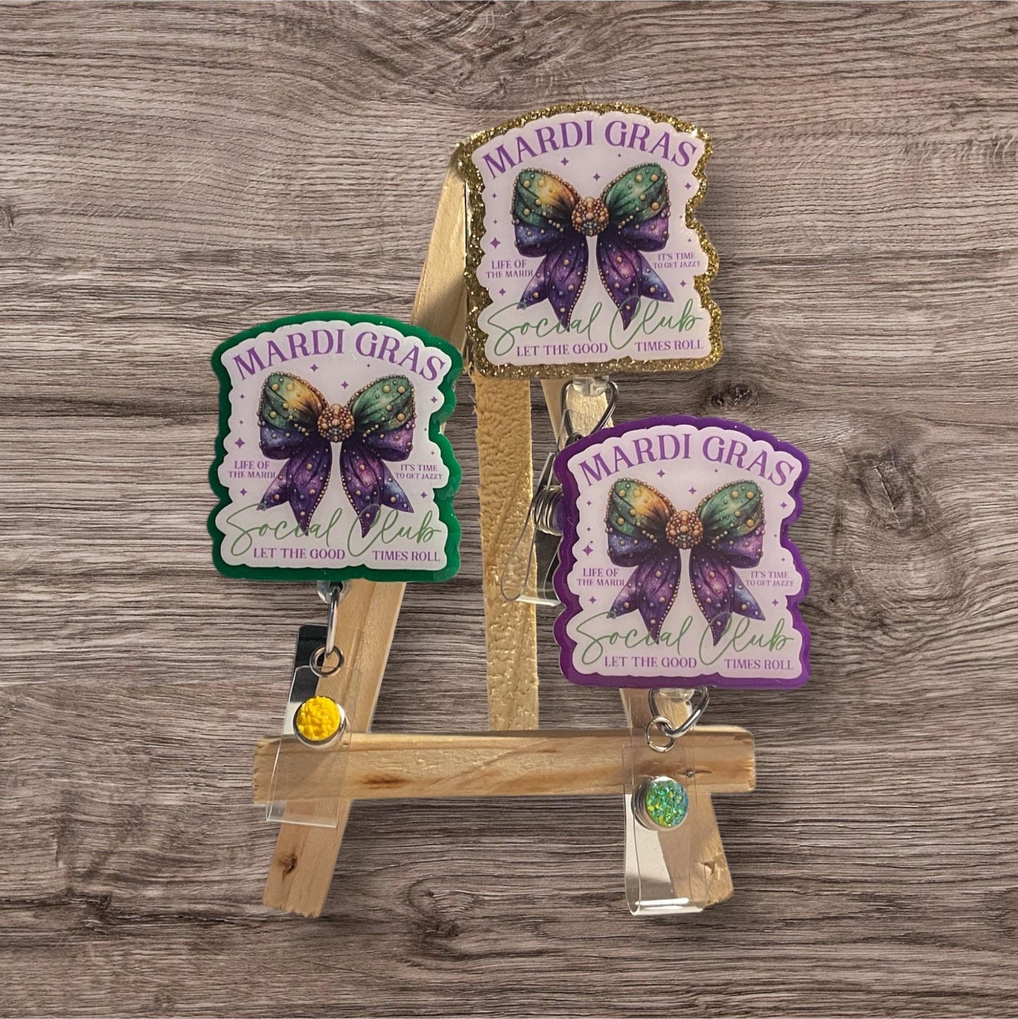 Mardi Gras Social Club Coquette Badge Reel